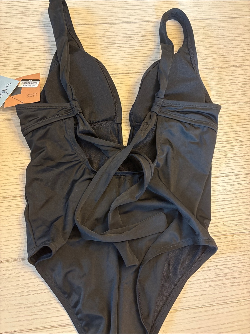 Shade & Shore Black One-Piece Swimsuit - Picture 5 of 5